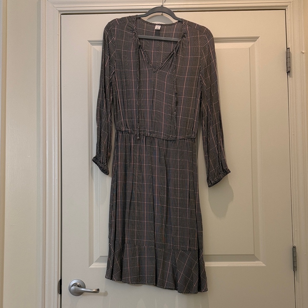Old Navy Plaid Dress Small Tall
